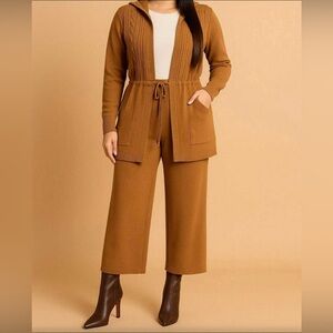 Women's Cardigan & Pants Knit Pants S/M Black